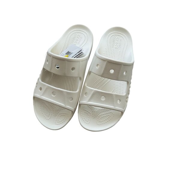 CROCS White Baya Double Strap Sandals Size Womens 10 / Mens 8 NEW NWT - Picture 5 of 5